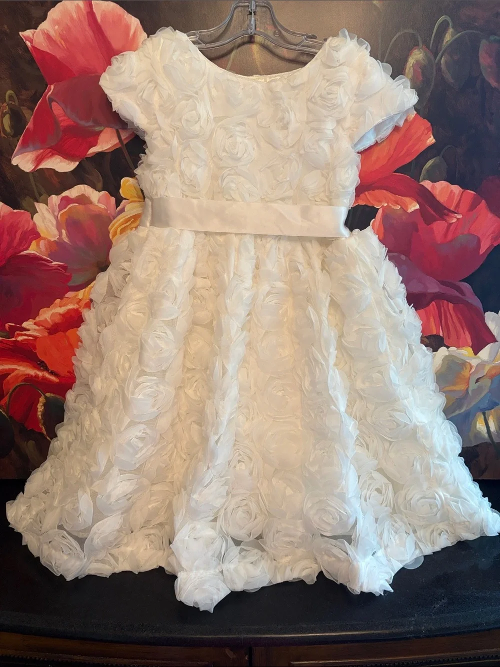 NWOT Gymboree White Rosette Party Dress